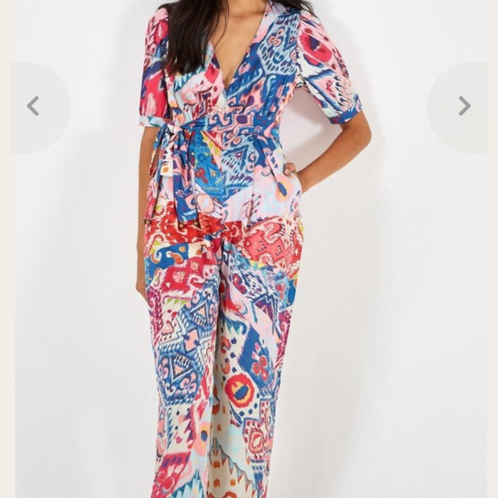 Farm Rio Boboicat Jumpsuit, NWOT. size: S. Earth-friendly, sustainably made🌍